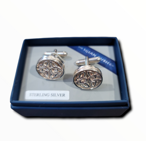 Sterling Silver Celtic Knot Cuff Links