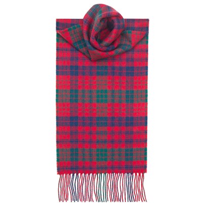 ROSS RED MODERN LAMBSWOOL SCARF